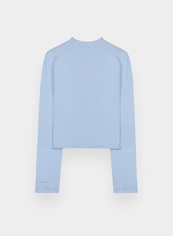 Лонгслив Ottolinger Multiline Zip Crewneck Ice Blue