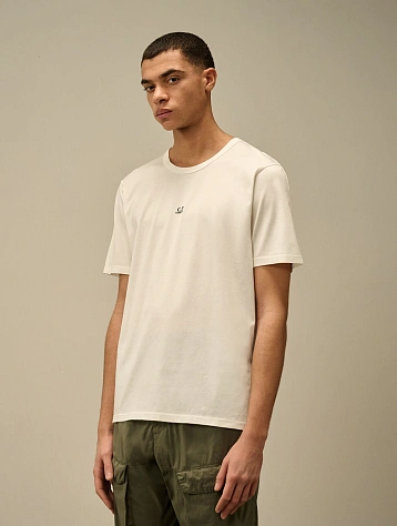 Футболка C.P. Company 70/2 Mercerized Jersey Gauze White