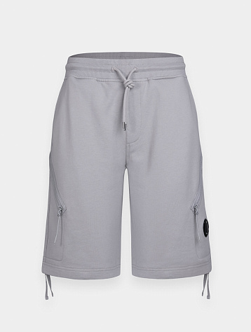 Шорты C.P. Company Fleece Zipped Pocket Drizzle Grey