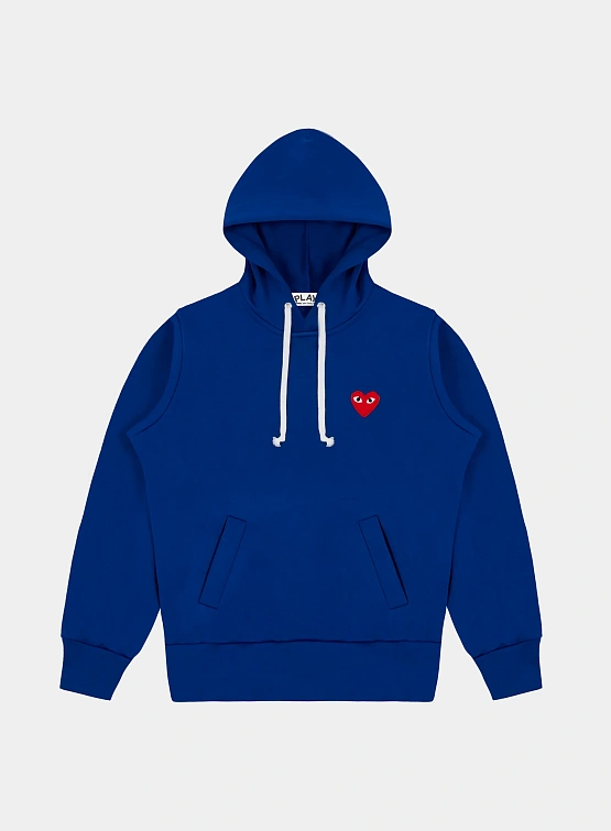 Худи Comme des Garçons PLAY Red Heart Navy