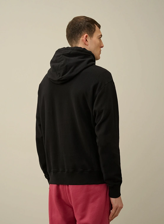 Худи C.P. Company Cotton Fleece Mixed Black