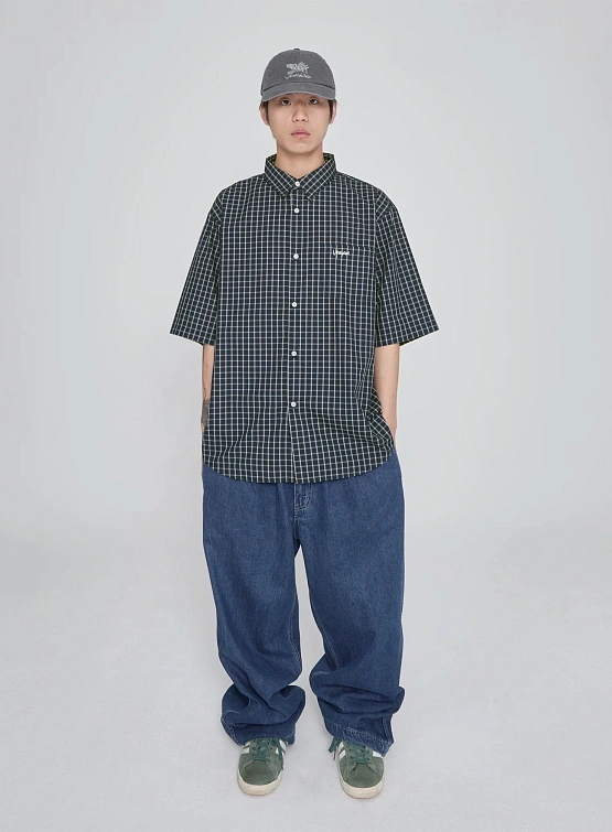 Рубашка YESEYESEE SN-Logo Short Sleeve Check Navy