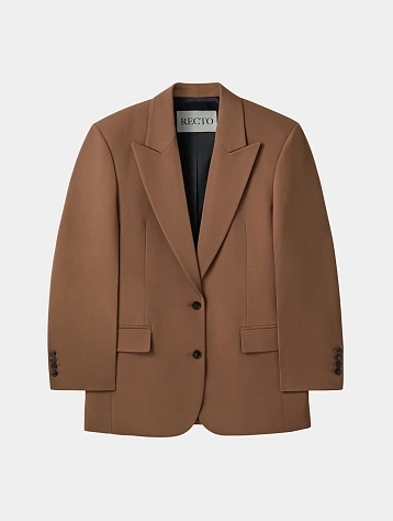 Женский пиджак Recto Structure Wool Tailored Rose Beige