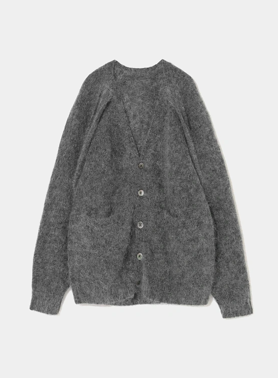 Кардиган UNDERCOVER Seam-Out Mohair Knit Charcoal