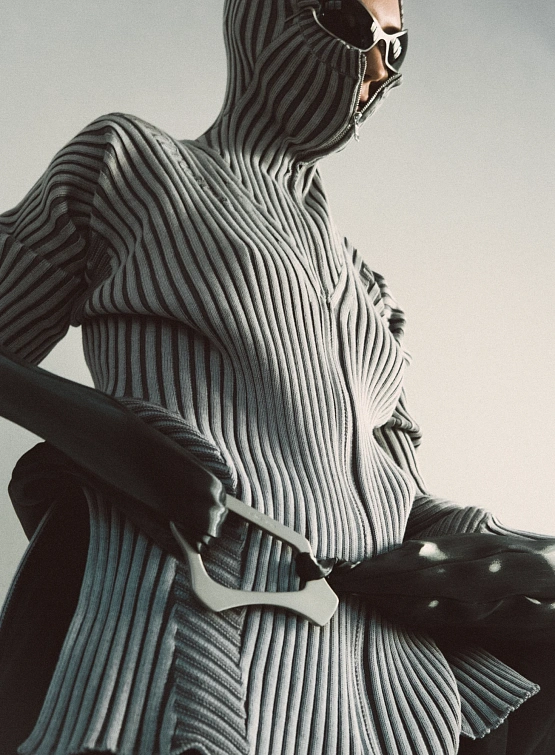 Кардиган LUEDER Healer Knit Zip Jacket Silver Grey