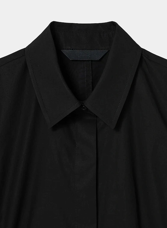 Женская рубашка JUUN.J Volume Sleeve Slim Blouse Black