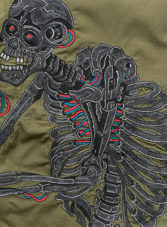 Брюки MAHARISHI 5342 Cyber Skeleton Loose Olive