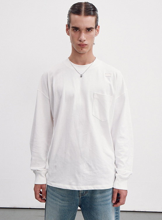Лонгслив Recto Rc Embroidered Off White