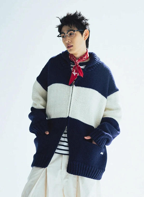 Кардиган ANGLAN Land-line Cowichan Cardigan Navy