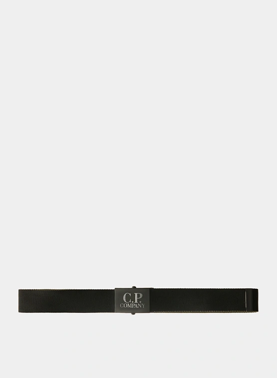 Ремень C.P. Company Double Color Tape Logo Belt Black