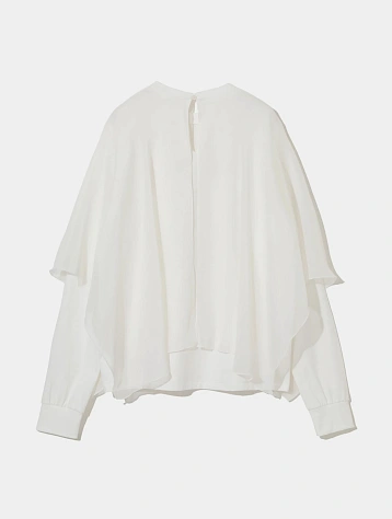 Лонгслив UNDERCOVER Georgette Flap Graphic Print Off White