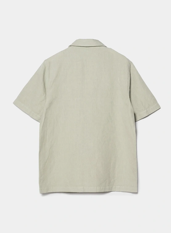 Рубашка MAHARISHI 5211 Hemp Camp Collar Shirt Sage