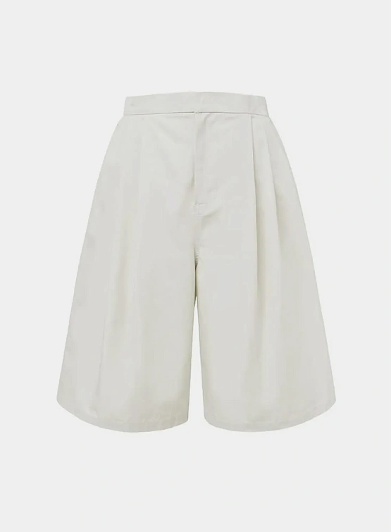 Шорты AMOMENTO Two Tuck Wide Ivory