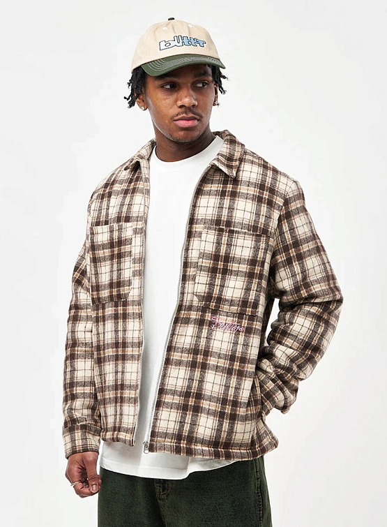 Овершот Butter Goods Jive Flannel Jacket Cream