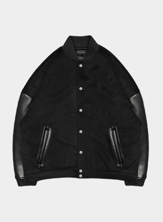 Бомбер ARNODEFRANCE Varsity Jacket Black