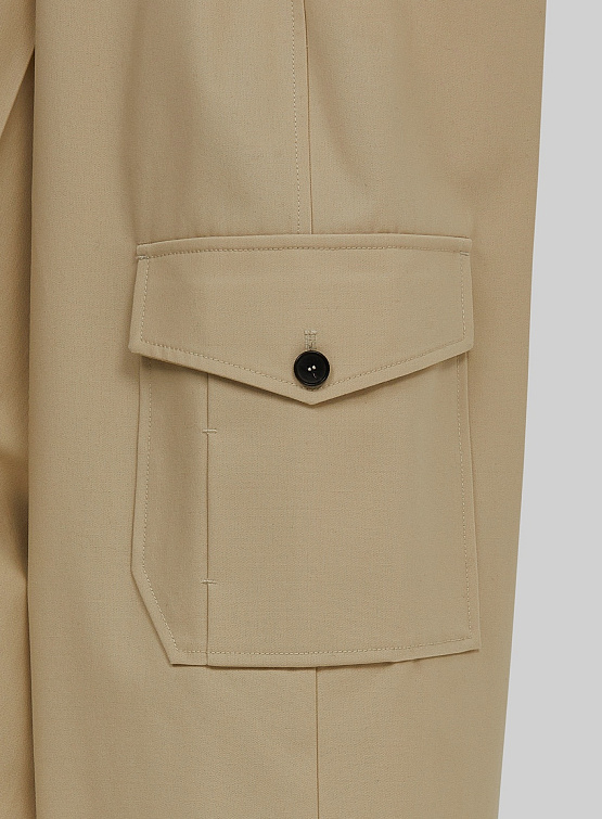 Брюки Recto Corte Roll Up Cargo Pants Light Beige