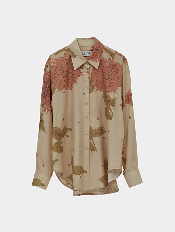 Женская рубашка Recto Bohemian Vintage Flower Printed Blouse