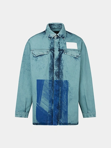 Рубашка A-COLD-WALL* Bleached Overdyed Faded Teal