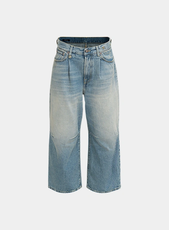 Женские джинсы R13 Crop Wide Leg Jean Blue