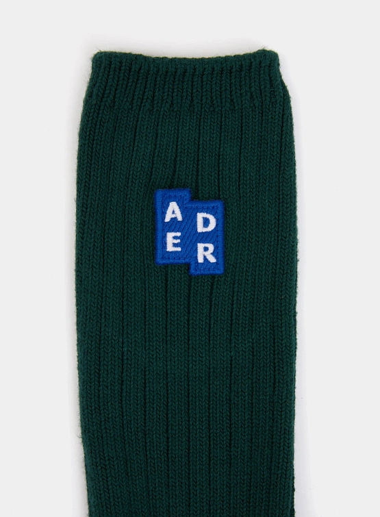 Носки ADERERROR Sig; BL Tag Socks 01 Green