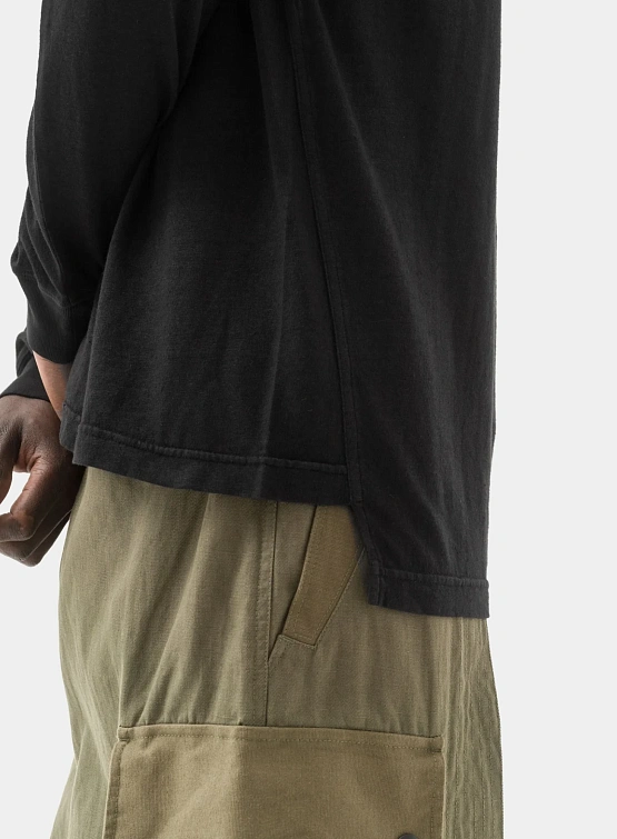 Лонгслив MAHARISHI 6001 Monk Organic Hemp Black