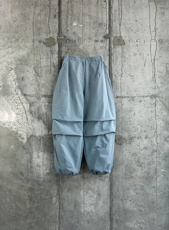 Женские брюки AMOMENTO Cotton Nylon Fatigue Pants Blue Grey