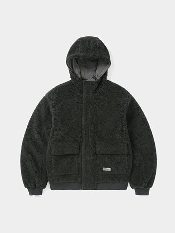 Двусторонняя Флисовая Куртка thisisneverthat Reversible Sherpa Jacket Grey