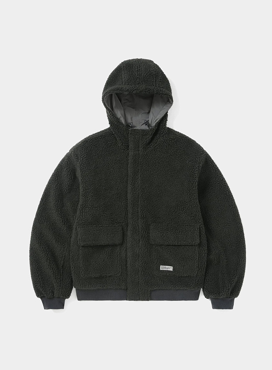 Двусторонняя Флисовая Куртка thisisneverthat Reversible Sherpa Jacket Grey