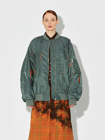 Бомбер Red September Green/Orange