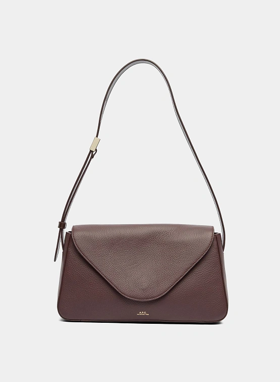 Женская сумка A.P.C. Daria Flap Bordeaux