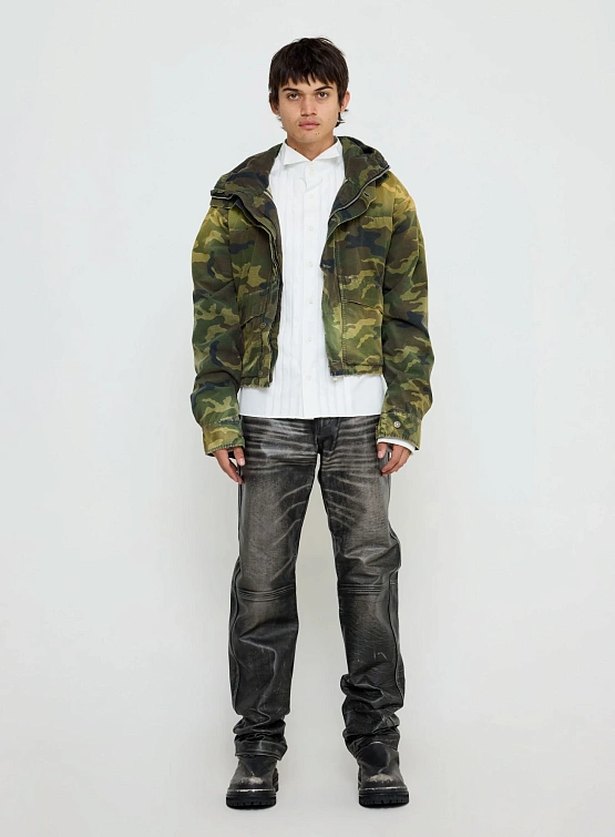 Кожаные брюки 424 Leather Rub Off Pant Black