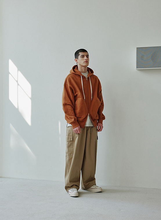 Зип-худи FrizmWORKS Og Heavyweight Hood Brick