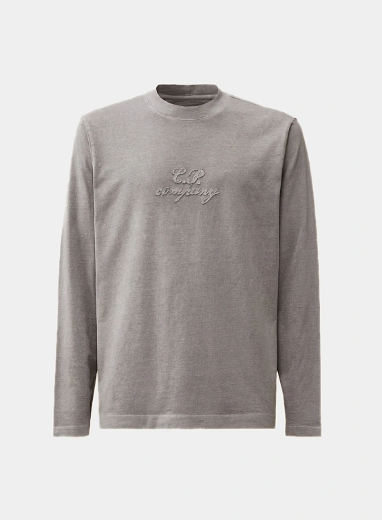 Лонгслив C.P. Company 1020 Jersey Logo Lavander Violet