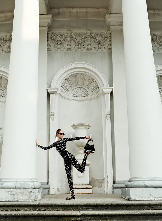 Женские леггинсы Marine Serre Recycled Moon Stirrup Inverse Tan