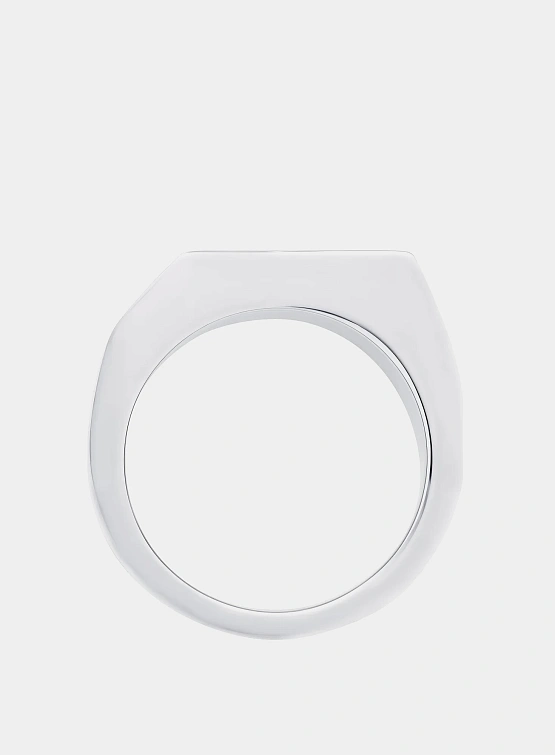 Кольцо A.P.C. Minimal Signet Ring Argent