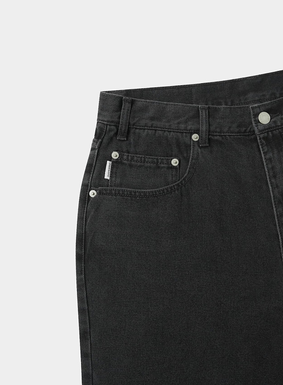 Шорты thisisneverthat Washed Denim Short Black