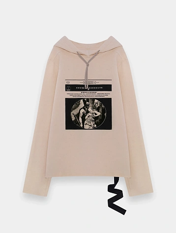 Худи RICK OWENS DRKSHDW Oversized Natural/Black