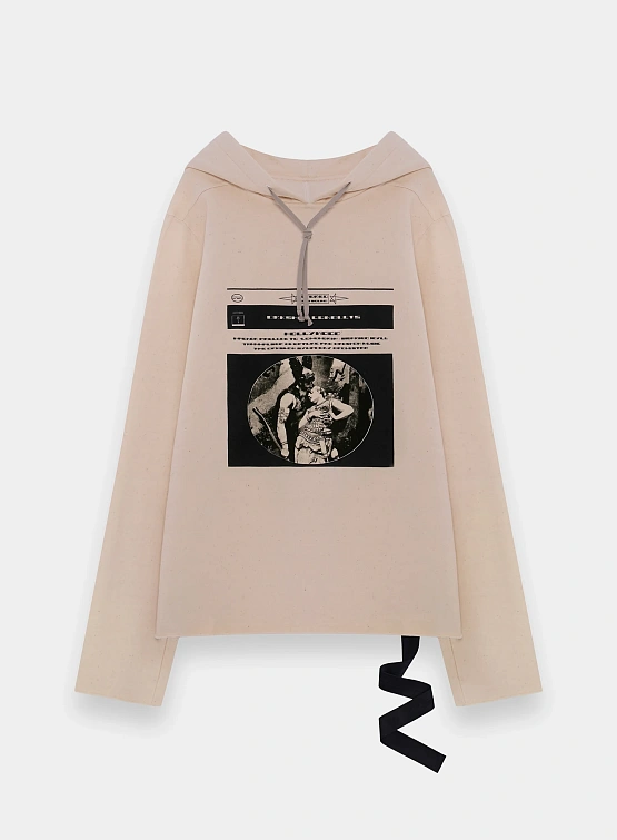 Худи RICK OWENS DRKSHDW Oversized Natural/Black