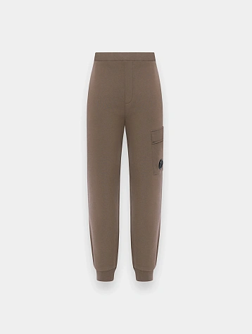 Брюки C.P. Company Diagonal Raised Fleece Walnut