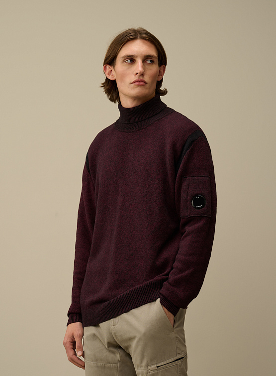 Свитер C.P. Company Fleece Knit Turtleneck Potent Purple