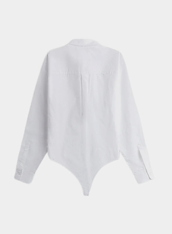 Женская рубашка-боди Coperni Body Poplin White