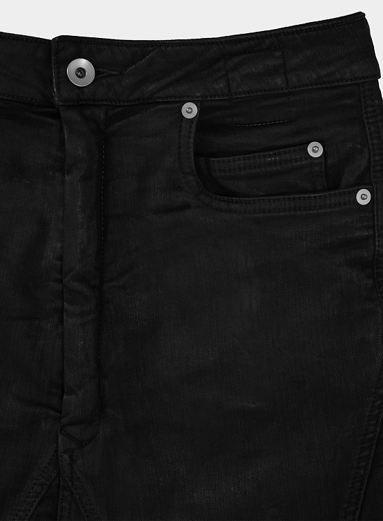 Женская юбка RICK OWENS Drkshdw Slivered Black Wax