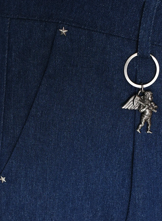 Шорты Jungles Jungles Pleated Denim Shorts Indigo