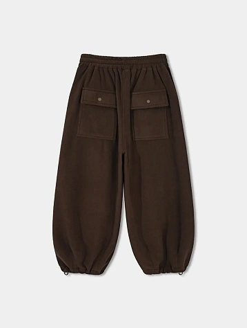 Брюки ANGLAN Double String Fleece Fatigue Brown