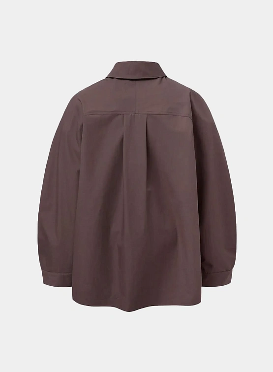 Овершот AMOMENTO Raglan Oversized Zip-Up Burgundy