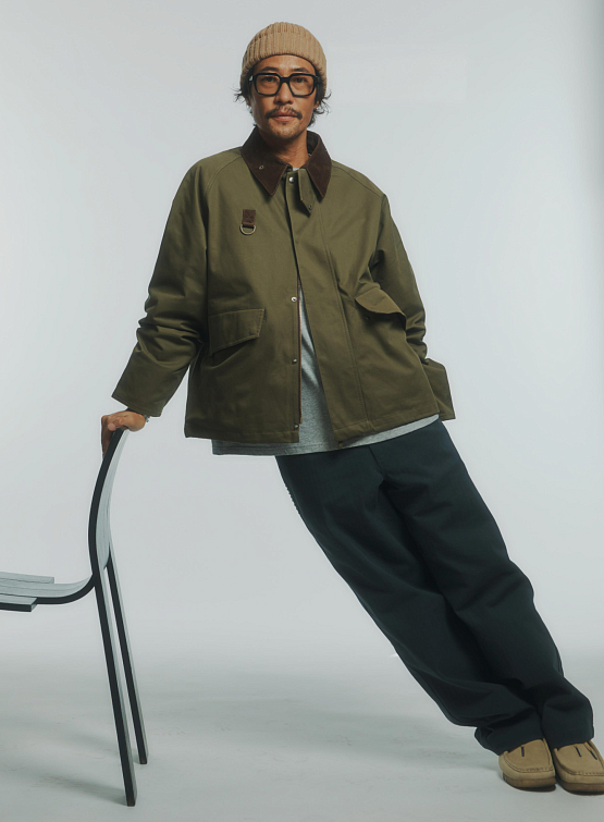 Брюки Uniform Bridge M43 Herringbone Chino Charcoal