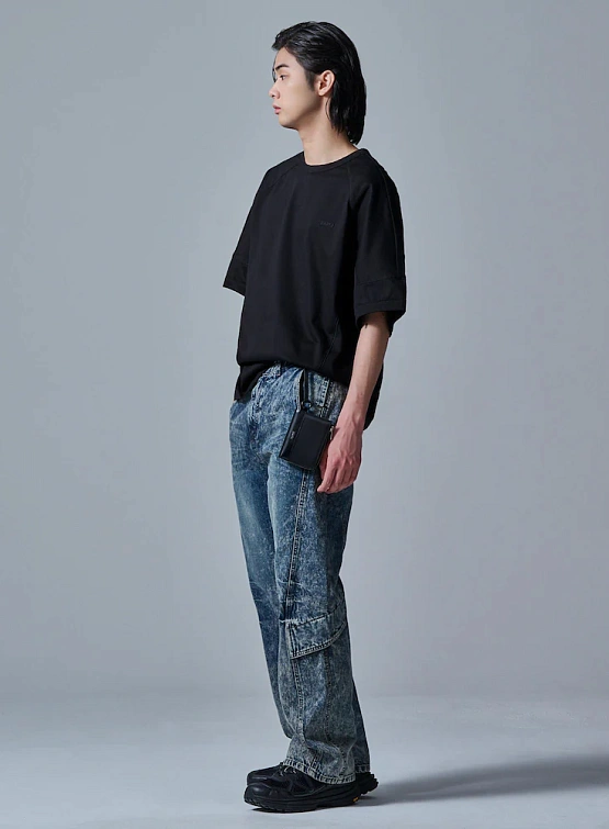 Кардхолдер JUUN.J Nylon Zip Card Holder Black