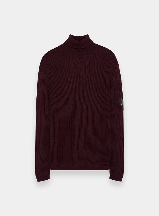 Свитер C.P. Company Re-Wool Funnel Neck Potent Purple